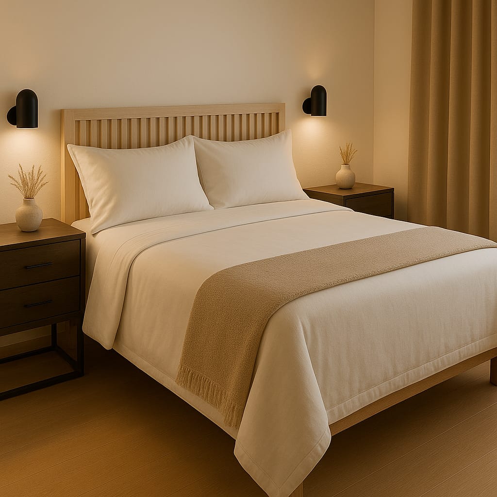 Cama matrimonio en habitación de lujo Kalea Suite