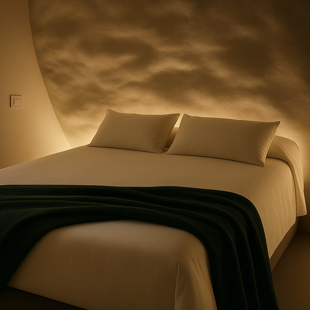 Cama de matrimonio en la roca en Kalea Junior