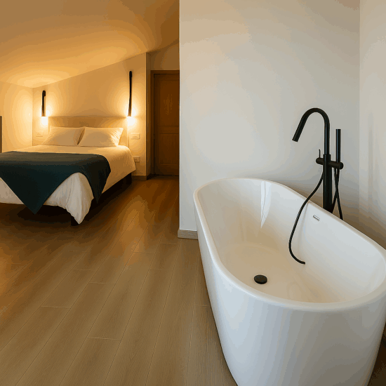 Cama king size en kalea Suite de alcalá del Júcar