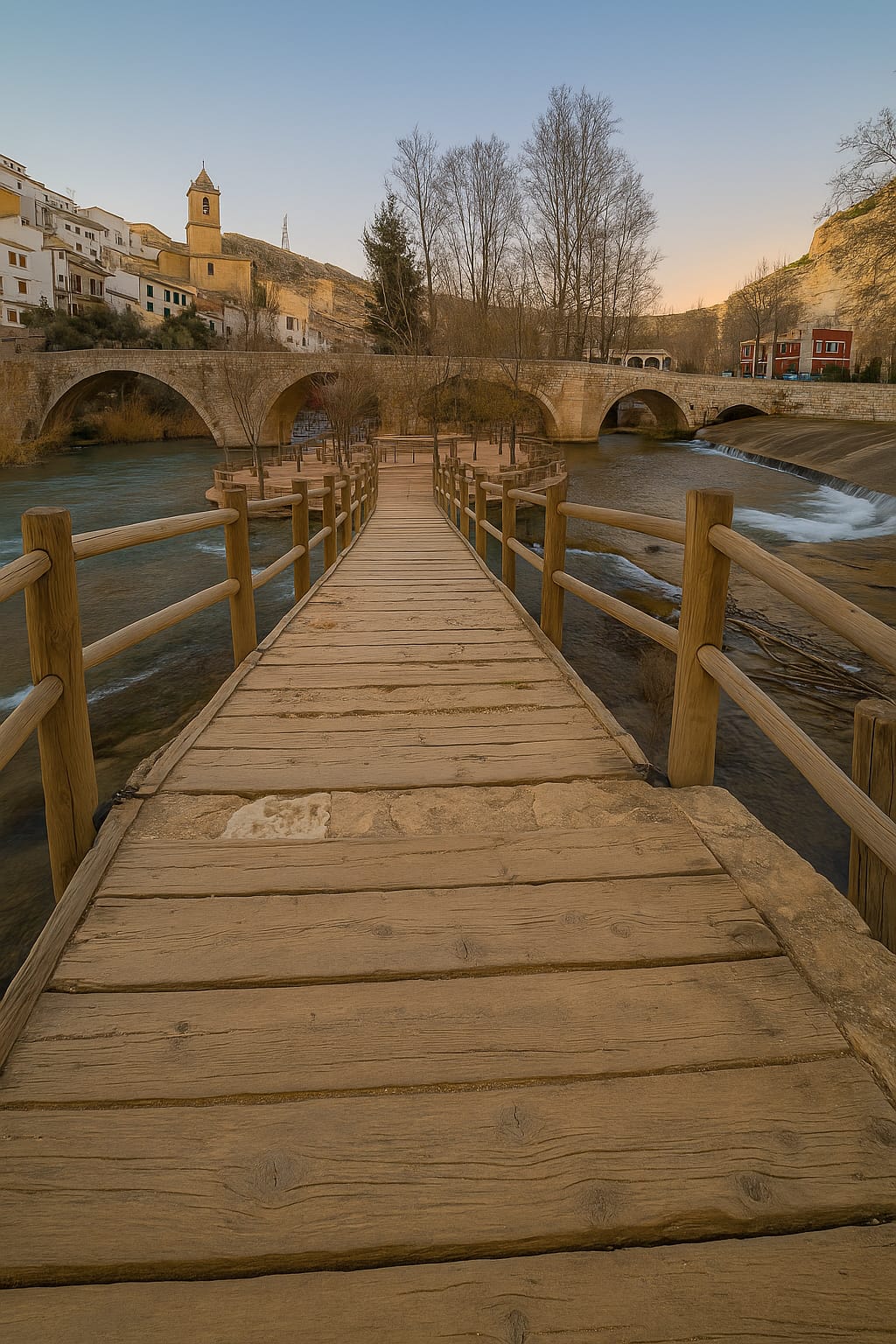 Imagen del puente romano de Alcalá del Júcar
