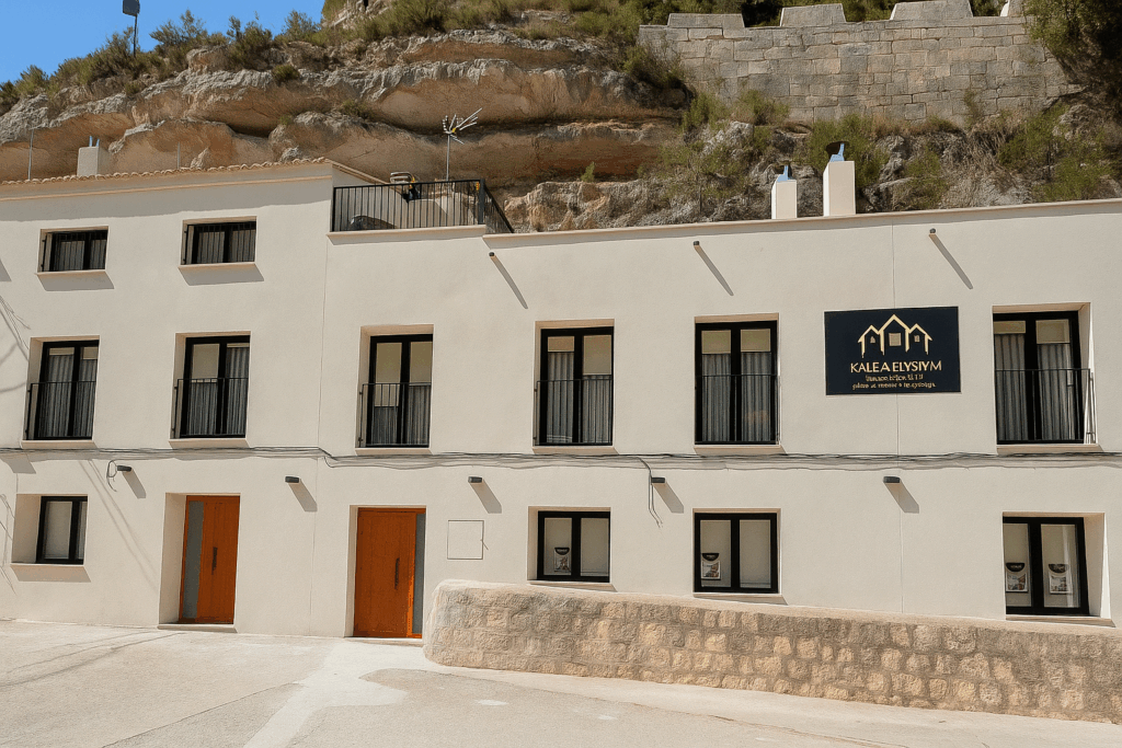 Fachada casa rural Kalea Senior en Alcalá del Júcar