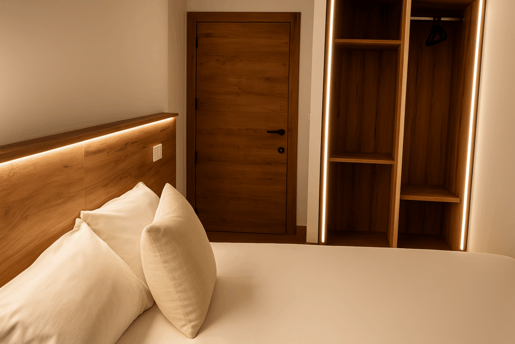 Habitación elegante y moderna con WIFI y aire acondicionado