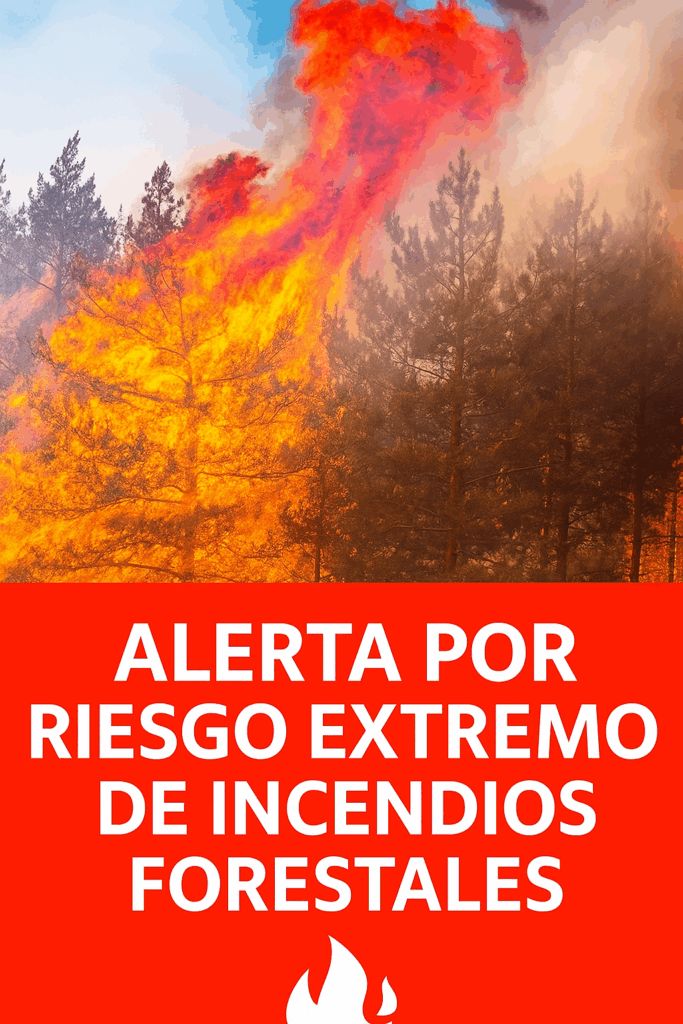 Cartel Riesgro Extremo Incendios